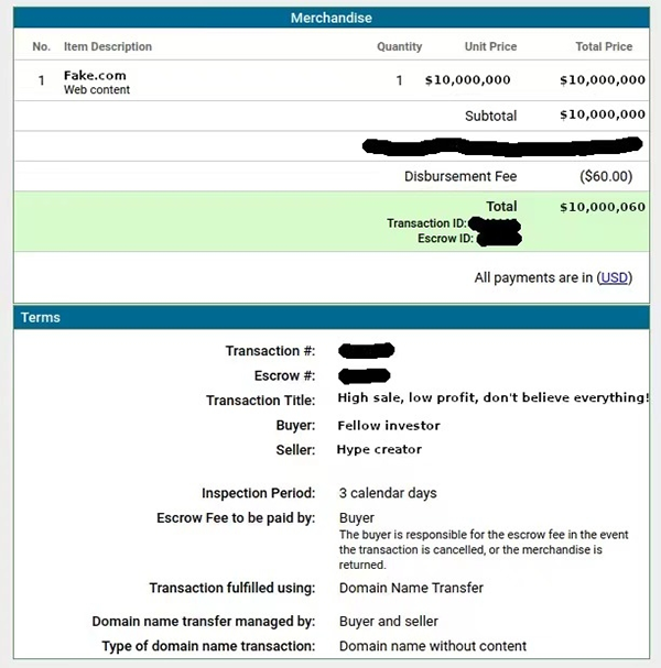 Inventory of four letters in the top three in 2023 transactions .com domain name