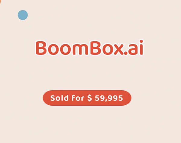 James Booth does it again: BoomBox.ai sells for $60,000!