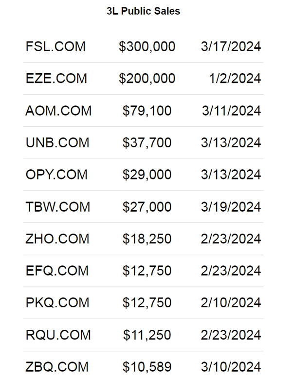 New! Q1 2024 Domain Name Transaction Data Report Released