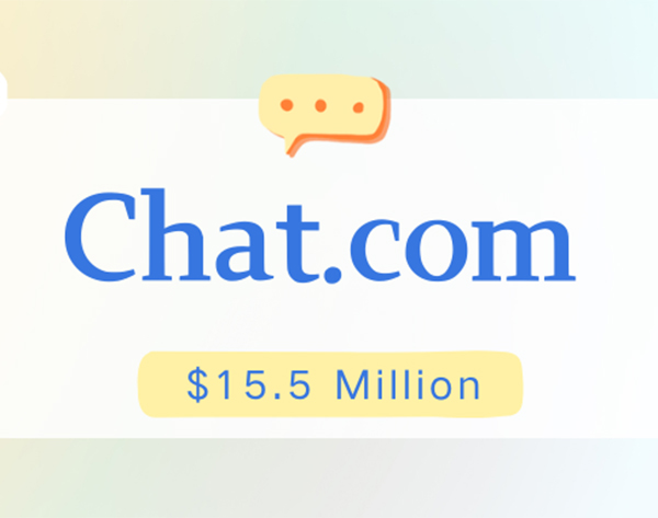 经确认!Chat.com于2023年以1,550万美元成交!