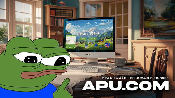 The three-letter Apu.com domain name was acquired for seven-figure dollars!