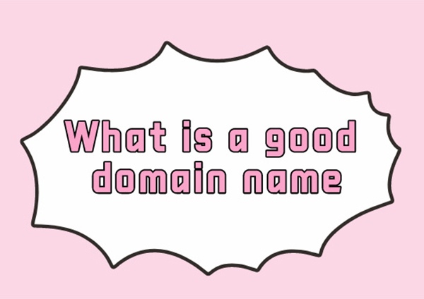 What kind of domain name can be evaluated as a good name?