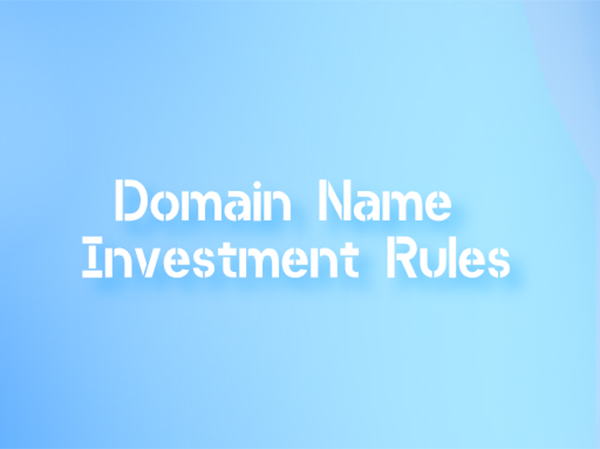What are the categories and rules in domain name investment?