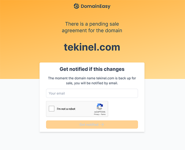 Tekinel Upgrades Domain Name from .net to .com