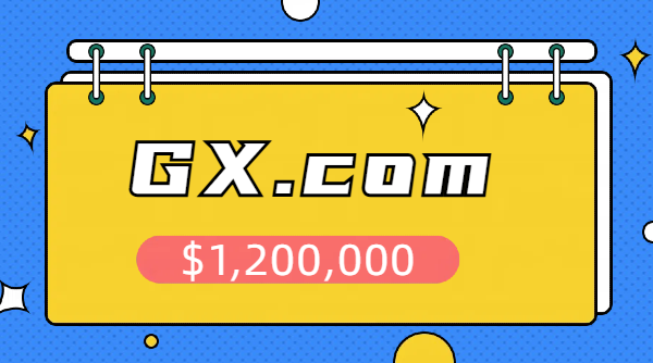 GX.com sold for $1.2 million, setting a new record for the value of two-letter .com domain names