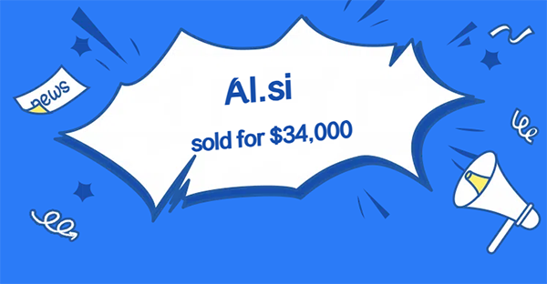 Housr.com售出4万美元，AI.si组合小众后缀表现亮眼