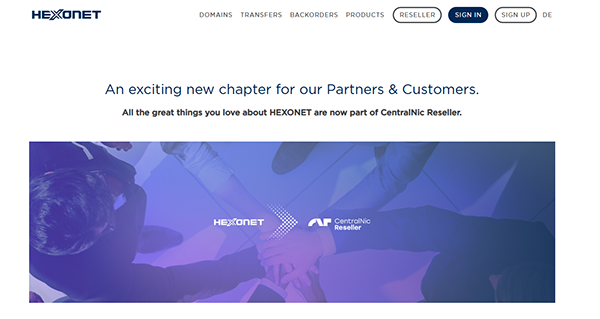 Hexonet is about to shut down, and user domain names will be transferred to Moniker