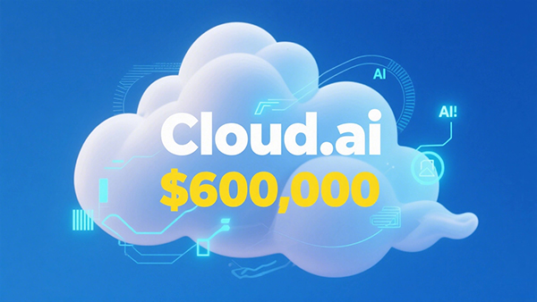 Cloud.ai sold for $600,000, setting a record for the highest .AI domain name transaction of the year
