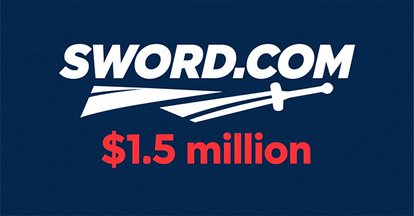 Three big orders in one go! Sword.com sold for $1.5 million, and .org broke records!