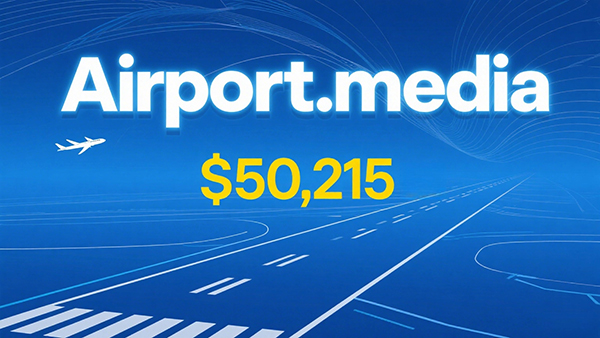 Airport.media以50,215美元成交,创.media后缀历史新高