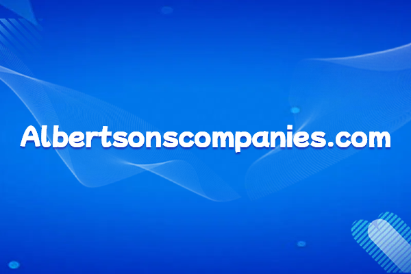As the second largest supermarket chain in North America, Albertsons' official website domain name
