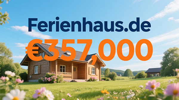 Ferienhaus.de was sold for 357,000 euros, ranking among the top six in the .de domain name transaction list