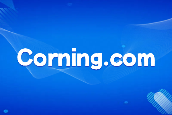 Special glass and ceramic material manufacturer, Corning Inc., USA, domain name corning.com details