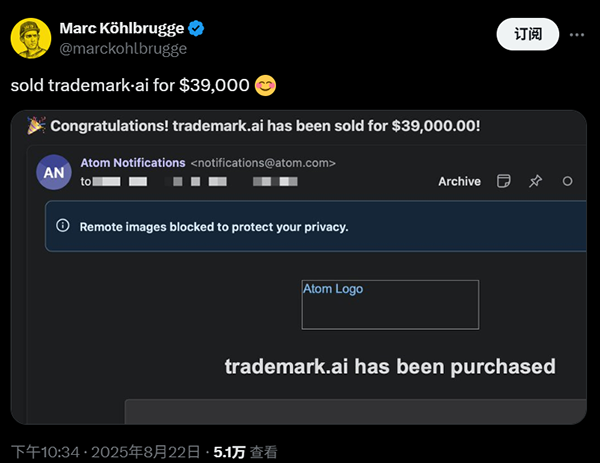 Trademark.ai sells for $39,000 – from a $7,704 lease-to-own purchase to a solid flip