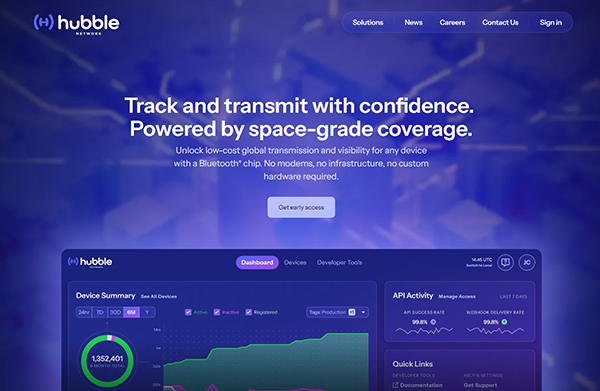 Hubble Network finally secured Hubble.com after years of hard work.