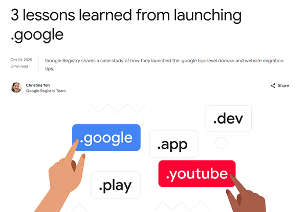 谷歌推动品牌专属顶级域名,引发业界关注
