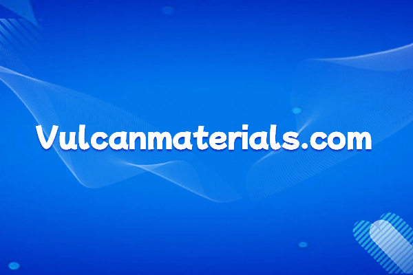 Vulcan Materials Brand Introduction and Official Website Domain Summary