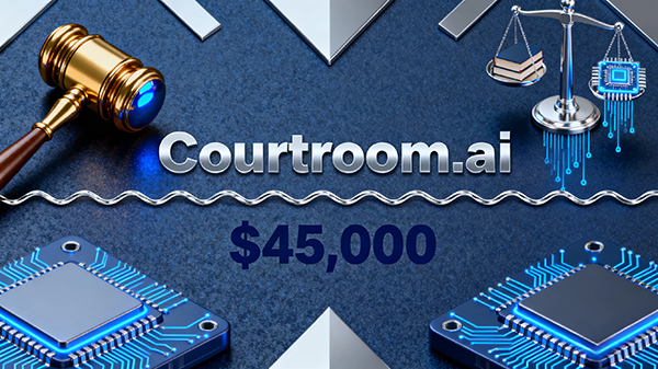 Courtroom.ai Sold for $45,000, AI-Driven Domains in Legal Contexts Gain Attention