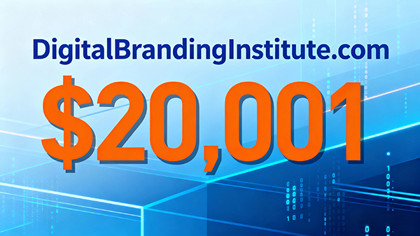 DigitalBrandingInstitute.com以20,001美元成交