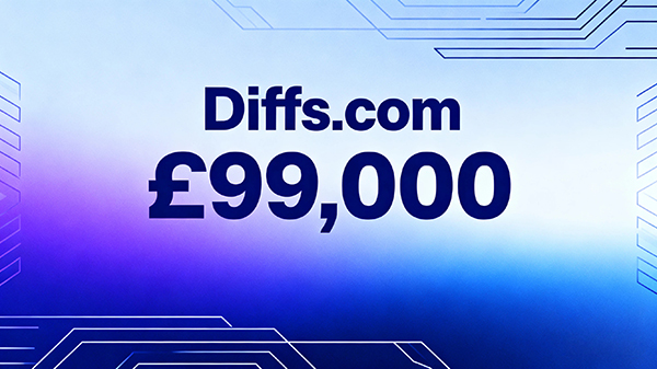 Diffs.com以99,000英镑成交,约合 130,677 美元