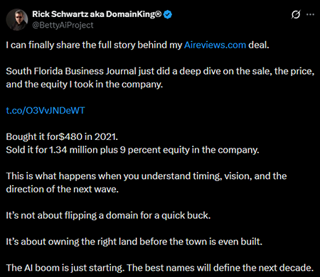 The buyer of AiReviews.com has been confirmed, and behind-the-scenes information about the $1.34 million transaction has been revealed.