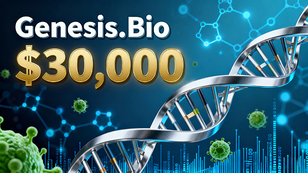 Genesis.Bio以3万美元成交，契合生命科学与有机领域