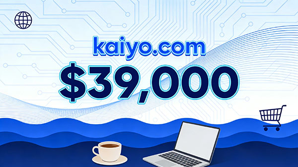kaiyo.com sold for $39,000, proving that short domain names remain a valuable commodity in the market.