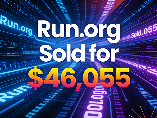 The Run.org domain name sold for $46,000! Multi-industry compatibility is a key highlight.