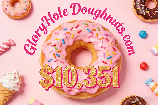 GloryHoleDoughnuts.com sold for $10,351, demonstrating the continued popularity of food-related domain names.