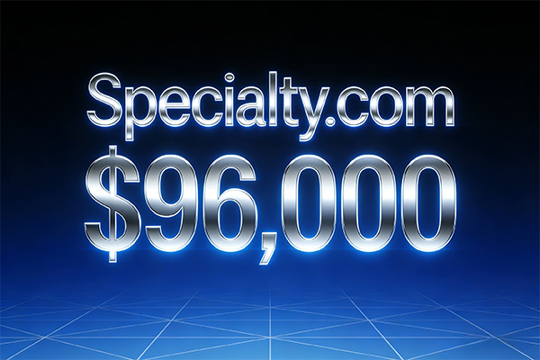 Focusing on a specialized field! Specialty.com sold for a high price, revealing the core competitiveness of .com domains.