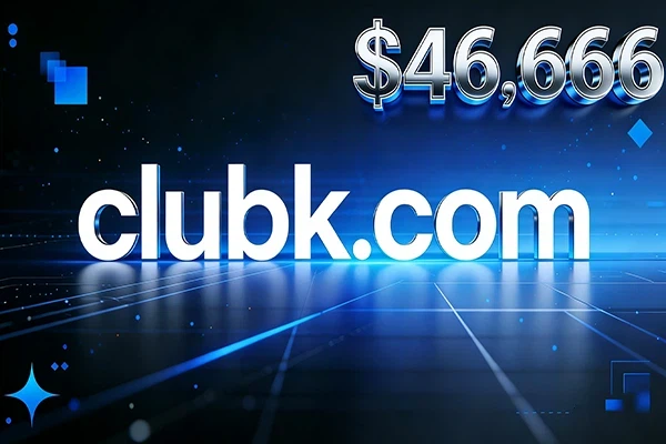 From $565 to $46,666!clubk.com's value increased 83 times, reaching its peak for this old domain.