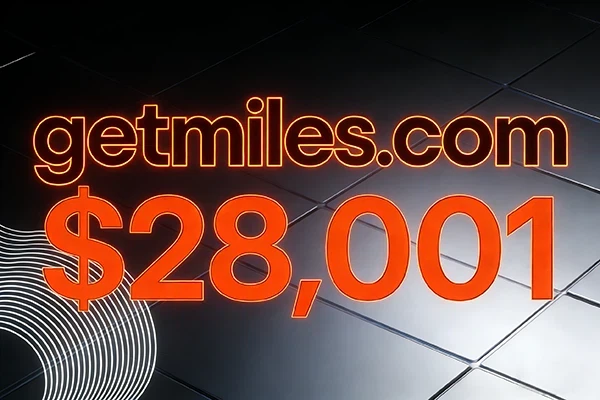 getmiles.com sold for $28,001! Its cross-industry adaptability highlights the domain's value.