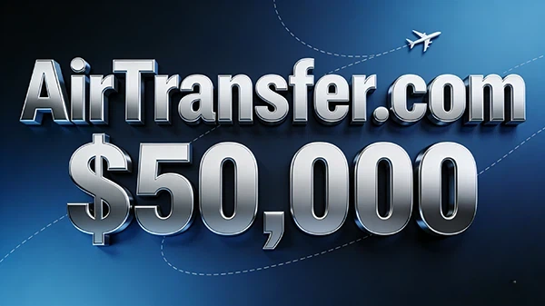 AirTransfer.com sold a deal for $50,000! Precisely adaptable to all cross-border air freight scenarios.