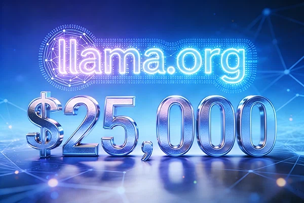 AI-related domain names are once again in high demand: llama.org sold for $25,000, directly targeting the Meta open-source ecosystem.