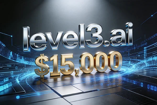 level3.ai sold for $15,000, making AI-based three-tiered domain names a new favorite among technology brands.