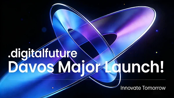 The .digitalfuture top-level domain was first launched in Davos, defining strategic digital identity in emerging technology fields.