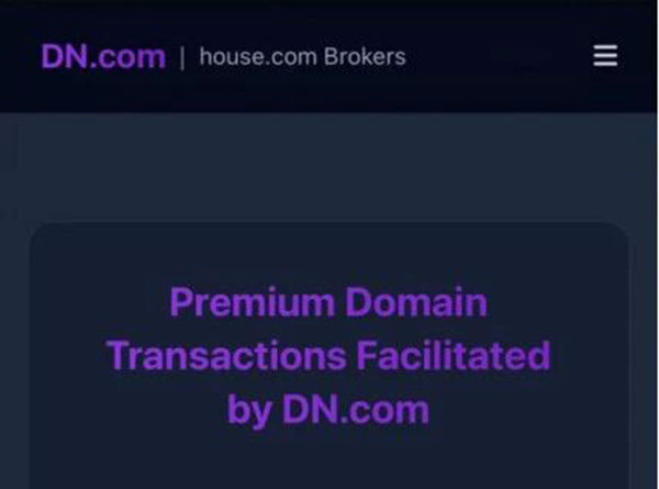 重磅!天王级域名House.com委托DN.com独家出售