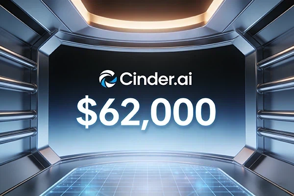 Cinder.ai sold for $62,000, boosting the value of AI domains with multi-scenario semantic empowerment.