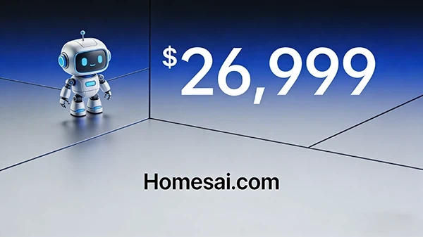 homesai.com sold for $269.99 million, marking the rise of AI+real estate domain names.