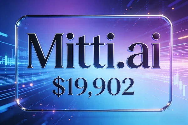 The Mitti.ai domain name sold for $19,902, attracting attention as a high-quality digital asset in the AI ​​field.