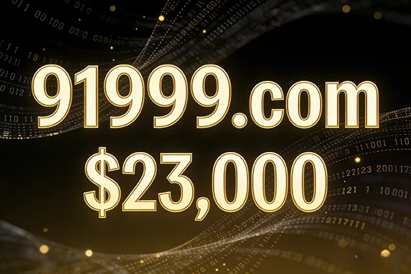 Sold for $23,000! The rare pure numeric domain name 91999.com unlocks application value across multiple industries.