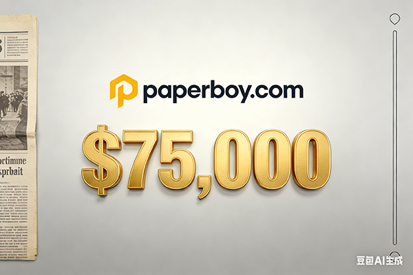 paperboy.com was sold for $75,000, highlighting the domain's value due to its applicability to multiple fields.