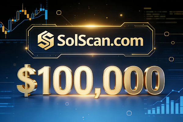 SolScan.com sold for $100,000, highlighting the value of premium domains within the Solana ecosystem.