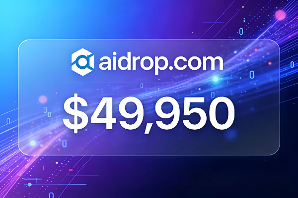 The domain aidrop.com has sold for a stunning $49,950, highlighting its dual potential in the AI ​​and crypto sectors.