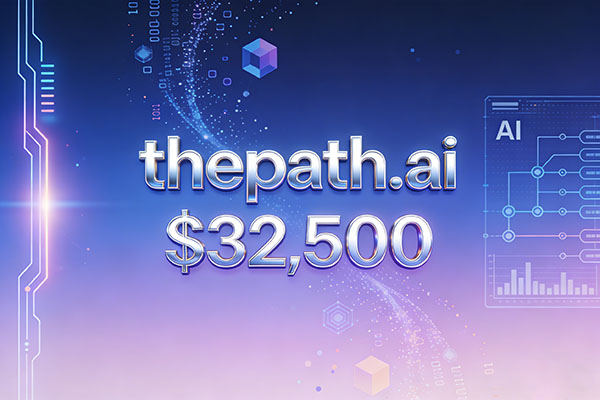 AI-related domain names continue to gain popularity: thepath.ai sold for $32,500, unlocking its potential for applications across multiple fields.