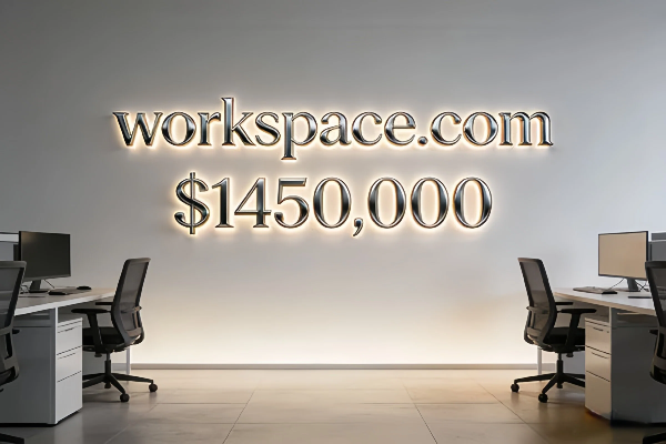 Big news! Dubai-based furniture company Workspace Furniture Industry acquires top-level domain workspace.com for $1.45 million.