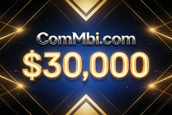 ComMbi.com sold for $30,000! The high-quality domain name, suitable for technology companies across multiple sectors, attracts attention.