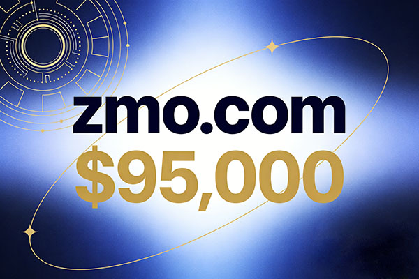 Big sale! zmo.com changes hands for $95,000 USD, a new top-level domain name for the cutting-edge technology industry.