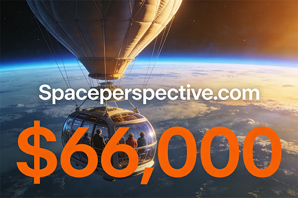 Sold for $66,000! Spaceperspective.com sets a new record for the value of space tourism domain names.