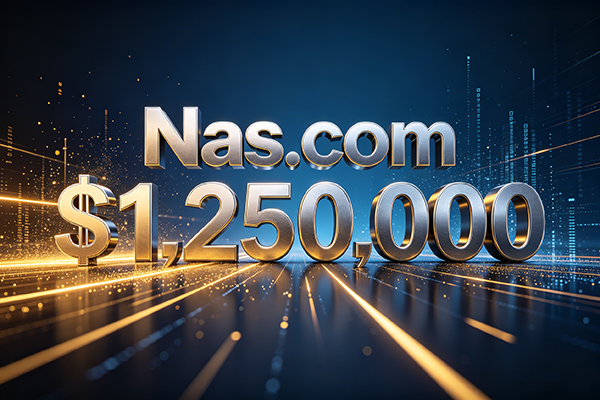 $1.25 million! Nas.io acquires Nas.com for a hefty sum, reigniting the domain name frenzy with three-letter .com domains.